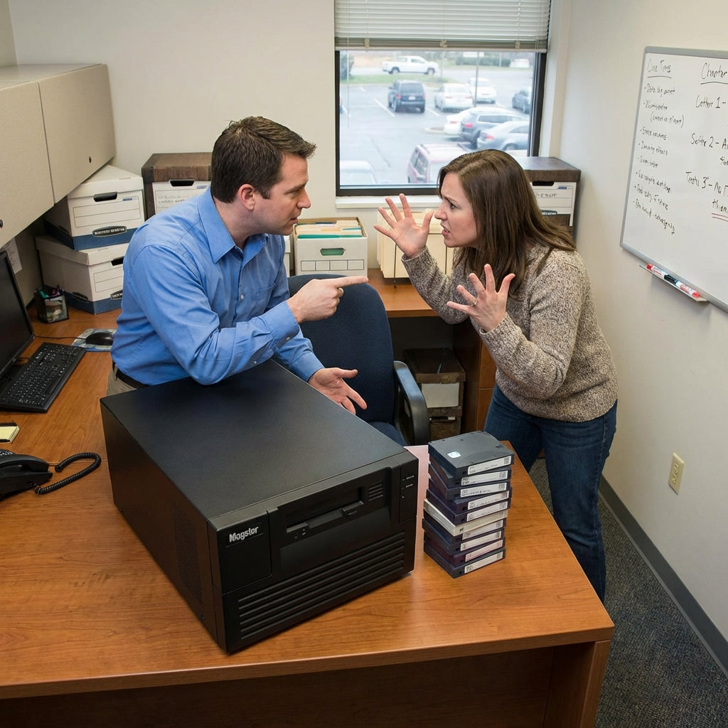 I have a LTO9 tape drive and multiple users want to use it for backups. Can I add the tape drive as a shared device on my network?