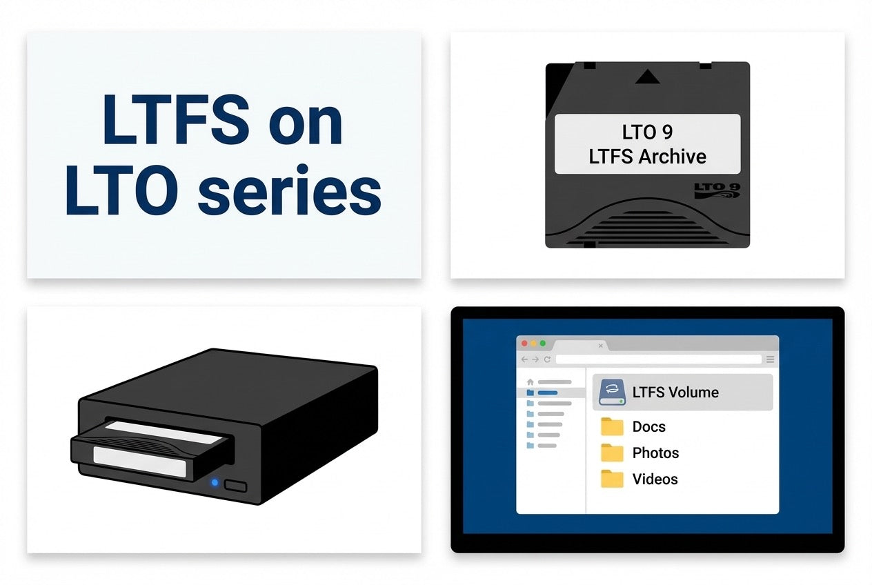 How does LTFS Works on LTO Tape Drives?