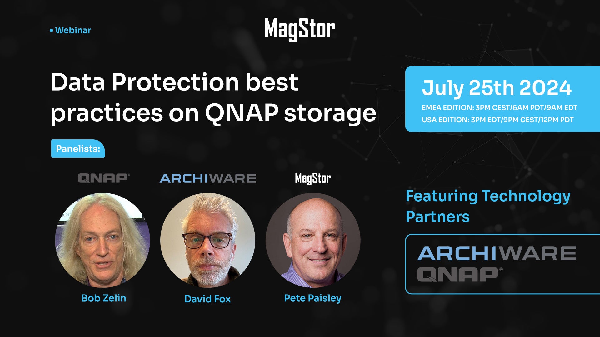 Don't miss our Webinar with QNAP and ARCHIWARE-Data Protection for QNAP