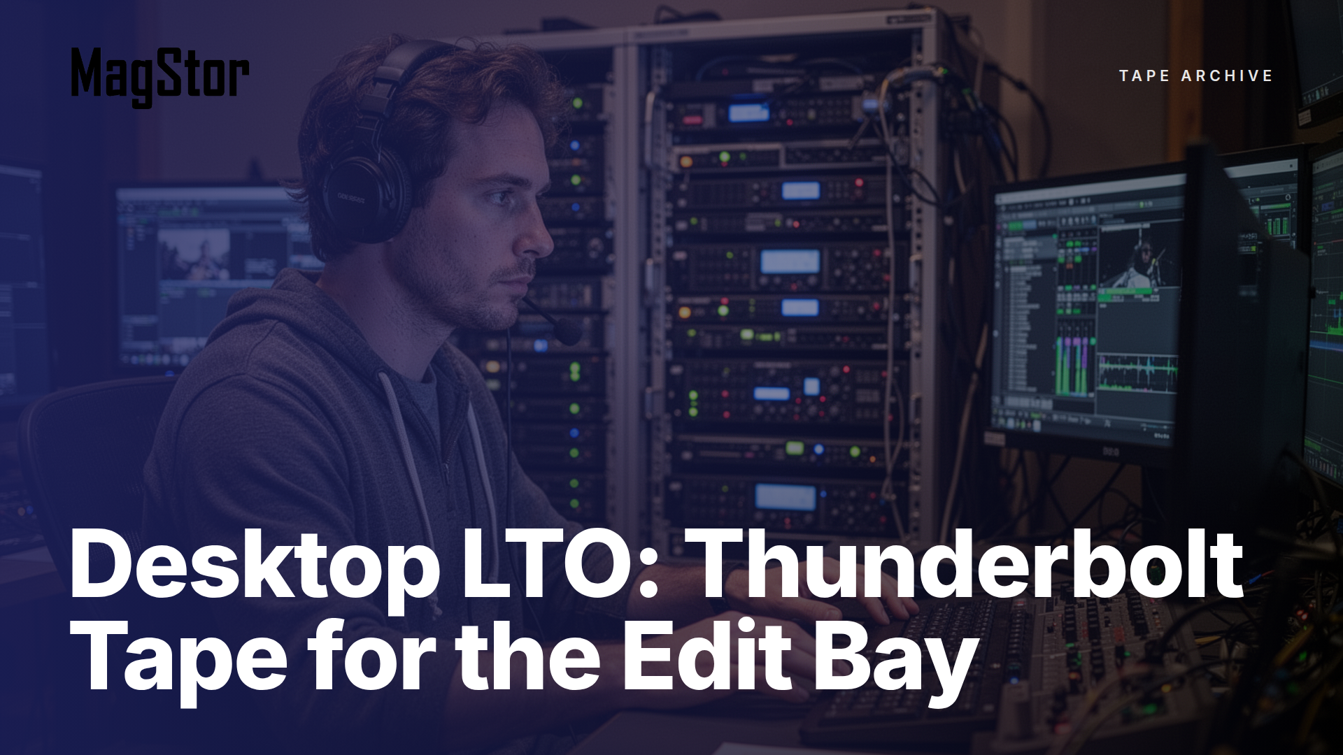 Desktop LTO on the Edit Bay: Thunderbolt Tape for Post-Production