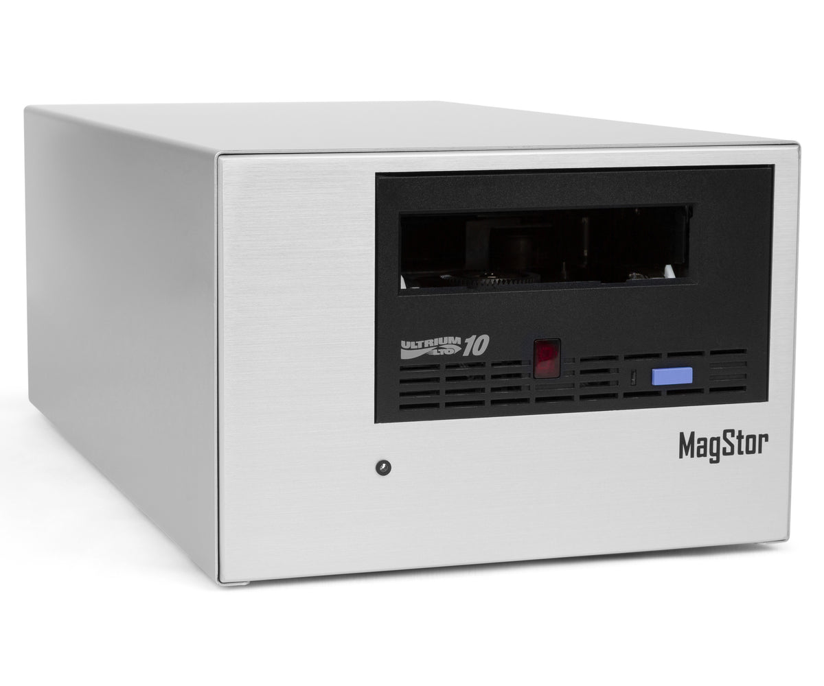 MagStor LTO-10 30TB / 40TB MAX Thunderbolt / USB4 Desktop Tape Drive TAA 1