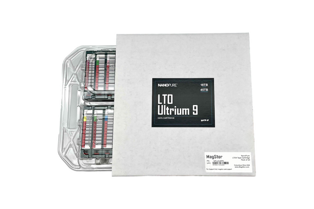 MagStor NanoPure™ LTO9 Tape Cartridge, Pack of 10, NP-L9-10PK