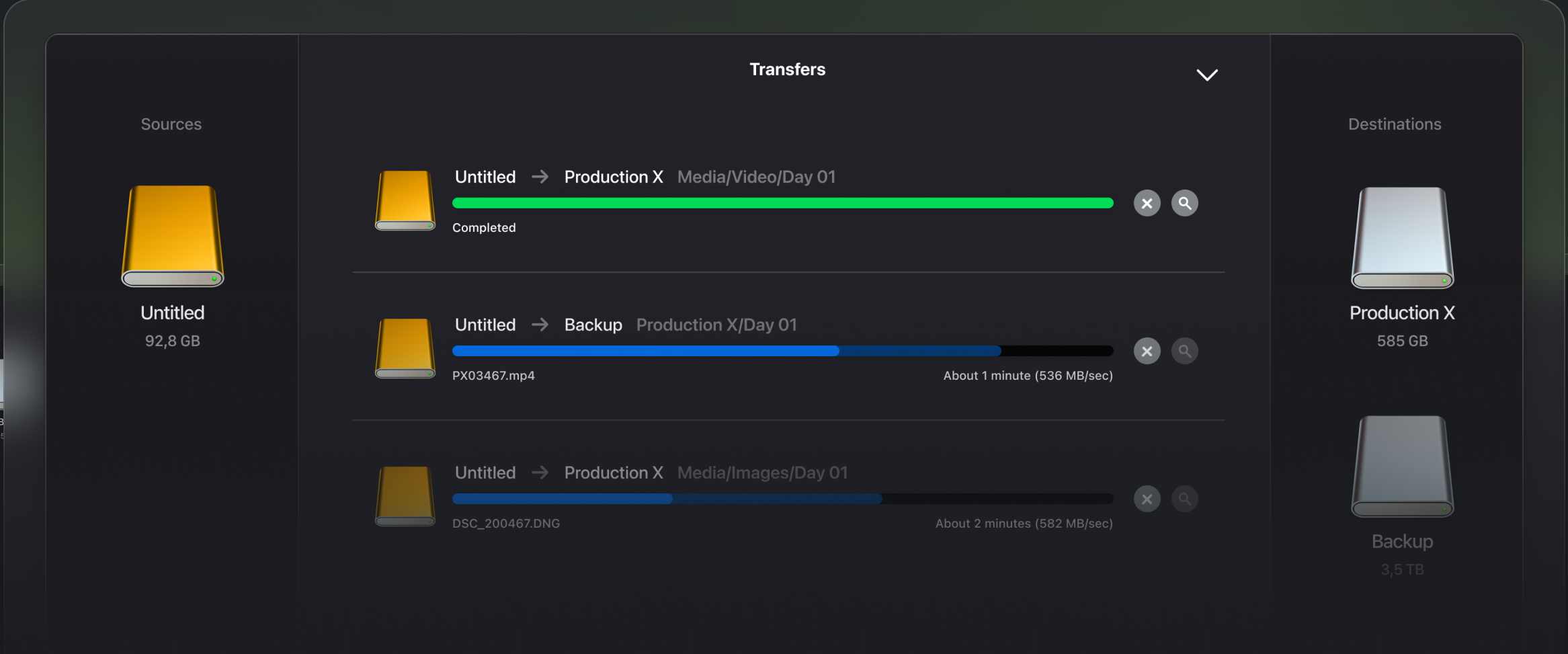 OffShoot Software by Hedge - Multiple Backups of Your Media. Mac and Windows 3