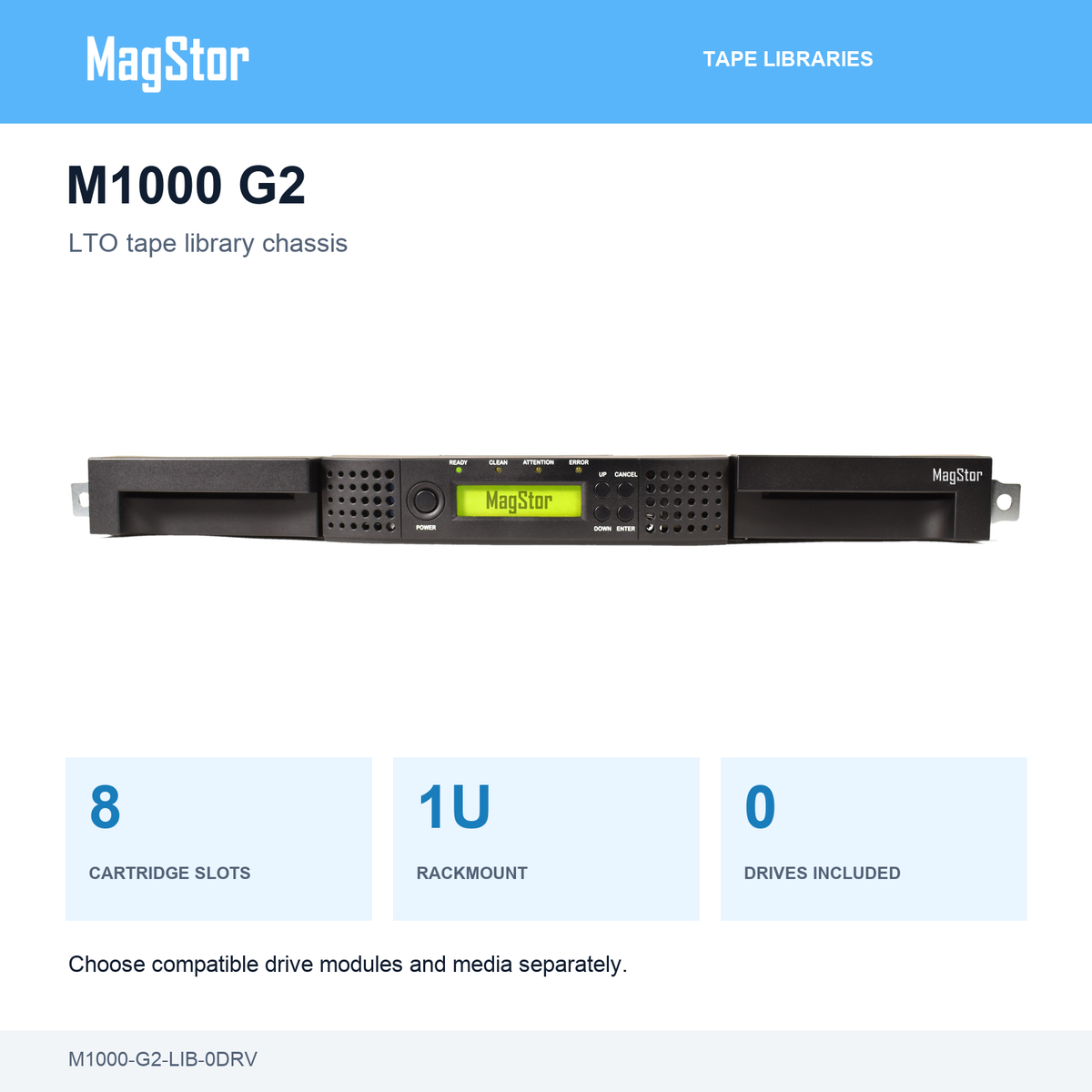 M1000 G2 library overview