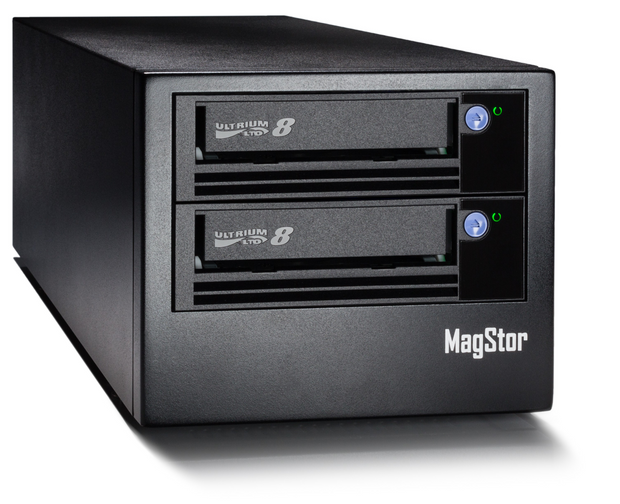 MagStor DUAL LTO8 HH SAS External Desktop Tape Drive 12TB LTFS , SAS-HL8-DUAL LTO-8 TAA
