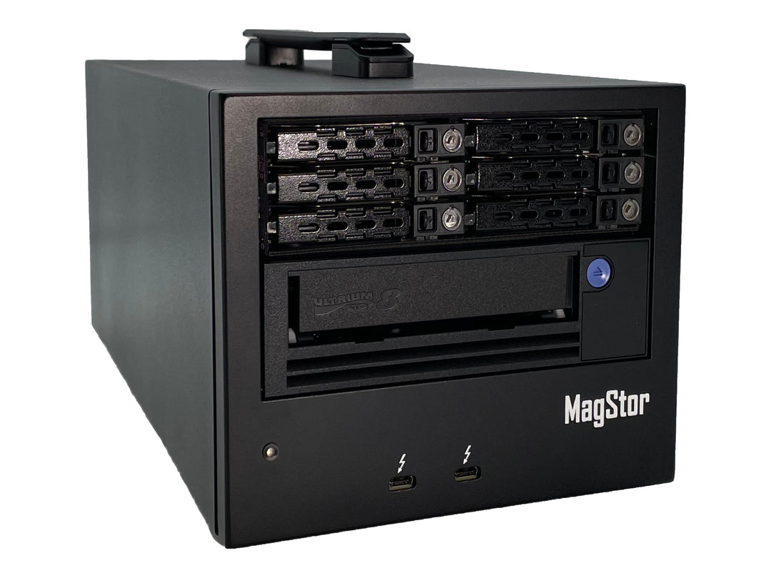MagStor LTO8 12TB Thunderbolt 3 RAID Desktop LRU Tape Drive MagStor LTO8 12TB Thunderbolt 3 RAID Desktop LRU Tape Drive