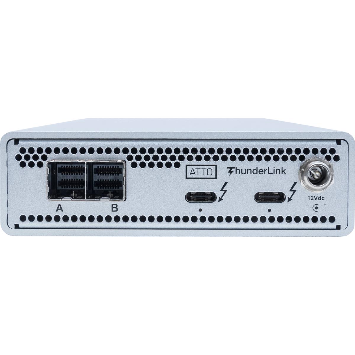 ATTO Thunderbolt-3 Dual 40Gb to 8-Port 12Gb SAS/SATA ThunderLink SH 3128 Adapter, TLSH-3128-D00 TLR / LTO